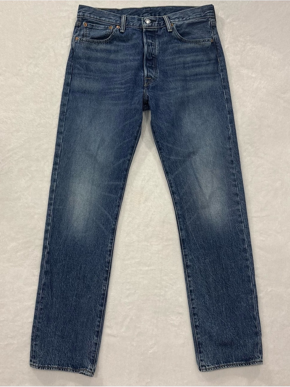 Levi's 501 Button-Fly Blue Denim Straight Leg Jeans Men’s Size 34 x 34